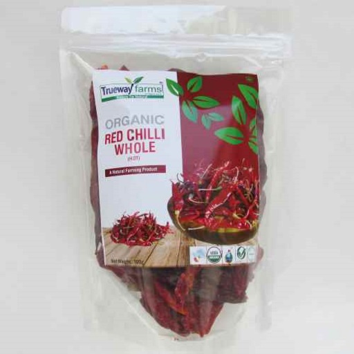 RED CHILLI WHOLE 100% ORGANIC, 100 % NATURAL